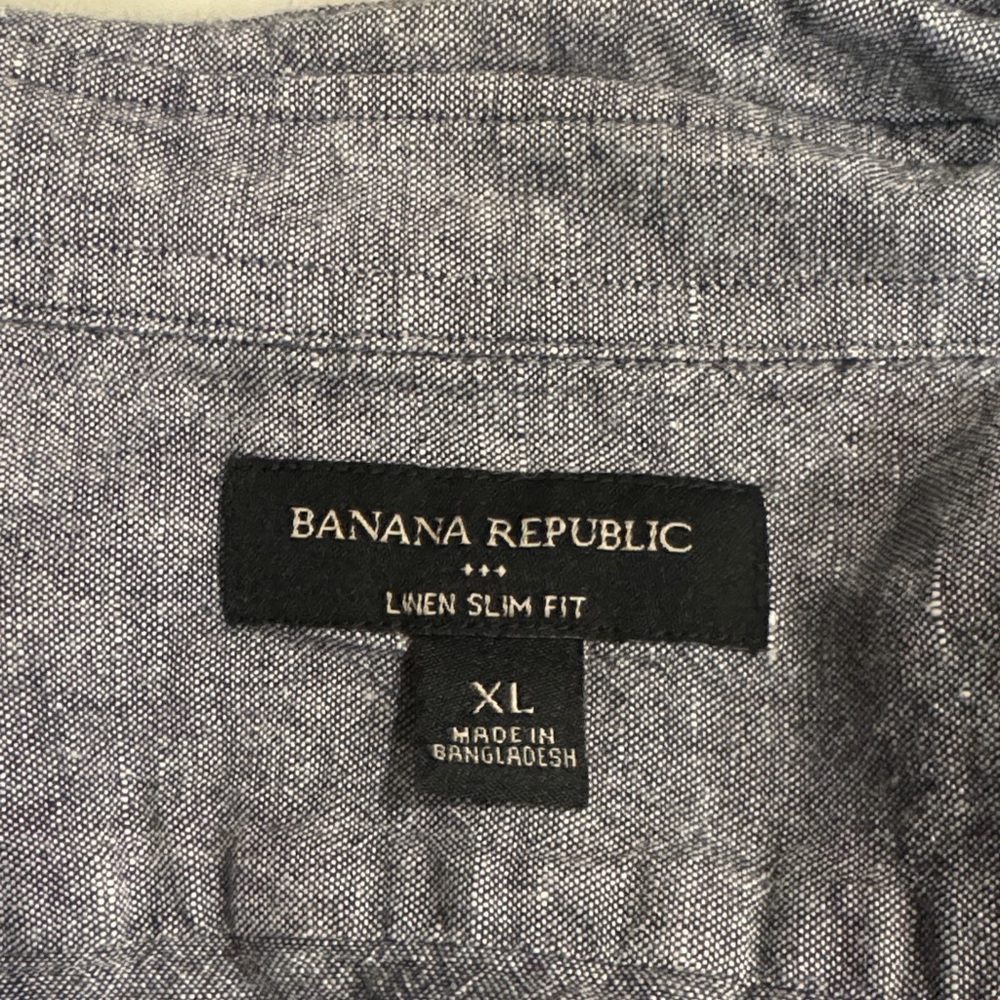 Banana Republic Blue Linen Shirt